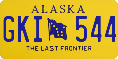 AK license plate GKI544