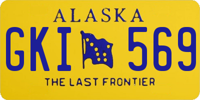 AK license plate GKI569