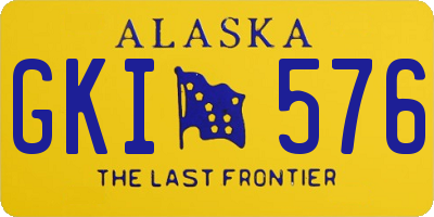 AK license plate GKI576