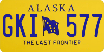 AK license plate GKI577