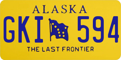 AK license plate GKI594