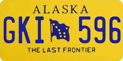 AK license plate GKI596