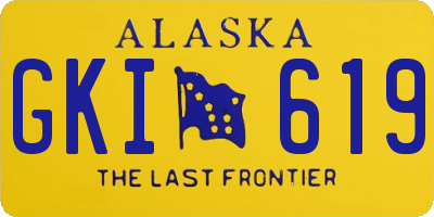 AK license plate GKI619