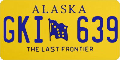 AK license plate GKI639