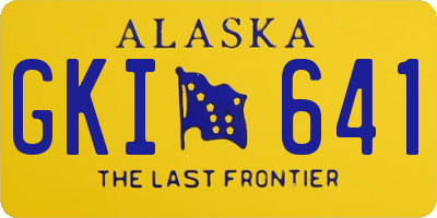AK license plate GKI641