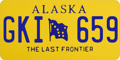 AK license plate GKI659