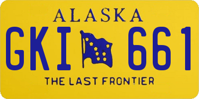AK license plate GKI661