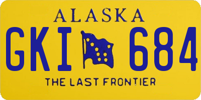 AK license plate GKI684
