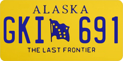 AK license plate GKI691
