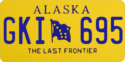AK license plate GKI695