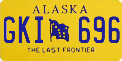 AK license plate GKI696