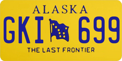AK license plate GKI699