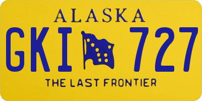 AK license plate GKI727