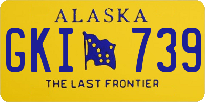 AK license plate GKI739