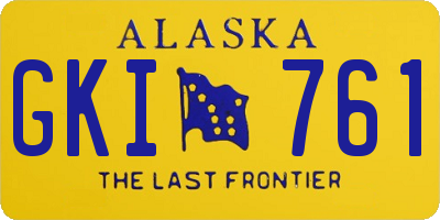 AK license plate GKI761