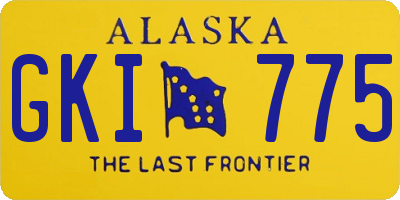 AK license plate GKI775