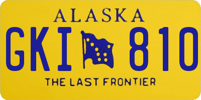 AK license plate GKI810