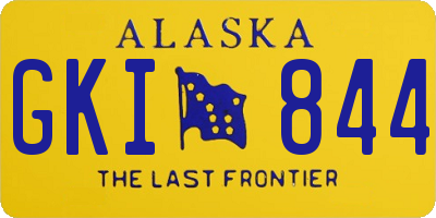 AK license plate GKI844