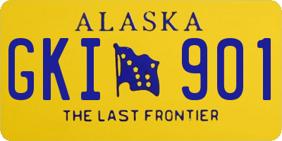 AK license plate GKI901