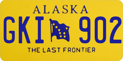 AK license plate GKI902