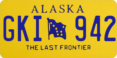 AK license plate GKI942