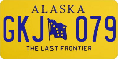 AK license plate GKJ079