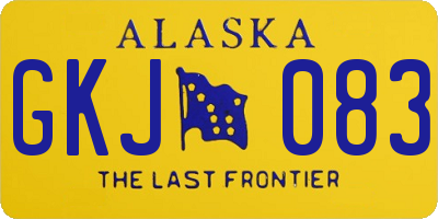 AK license plate GKJ083