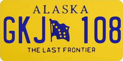AK license plate GKJ108