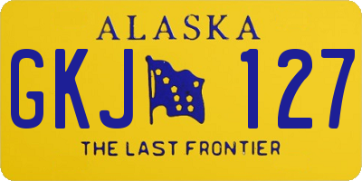 AK license plate GKJ127