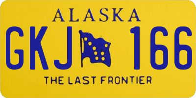 AK license plate GKJ166