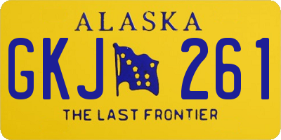 AK license plate GKJ261