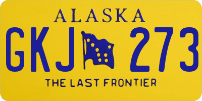 AK license plate GKJ273