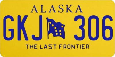 AK license plate GKJ306