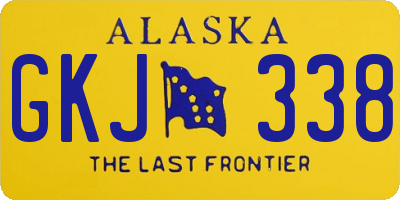 AK license plate GKJ338