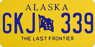 AK license plate GKJ339