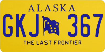 AK license plate GKJ367