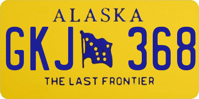 AK license plate GKJ368