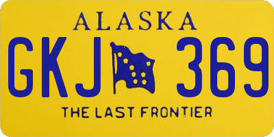 AK license plate GKJ369