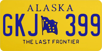 AK license plate GKJ399