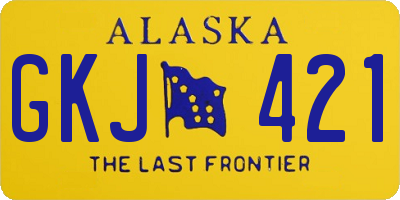 AK license plate GKJ421