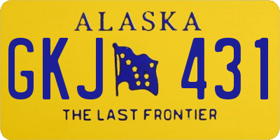 AK license plate GKJ431