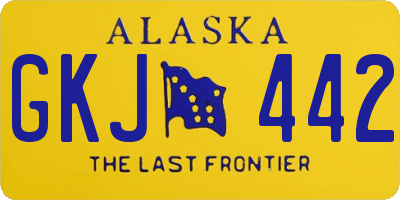 AK license plate GKJ442