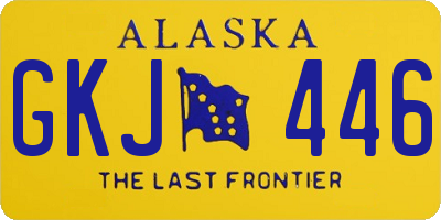 AK license plate GKJ446