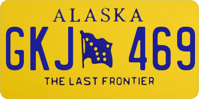 AK license plate GKJ469