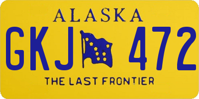 AK license plate GKJ472