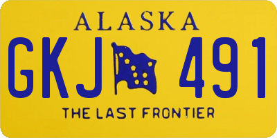AK license plate GKJ491