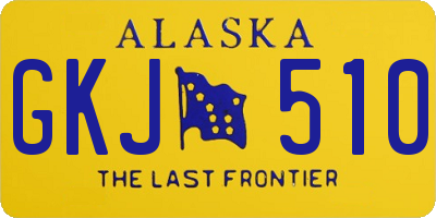 AK license plate GKJ510