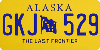 AK license plate GKJ529