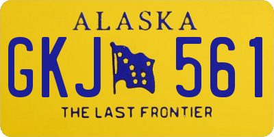 AK license plate GKJ561