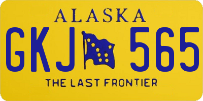 AK license plate GKJ565